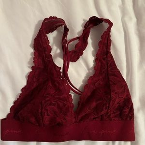 Maroon color bralette from PINK